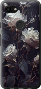 Чехол на Google Pixel 3a XL Розы 2 5550t-1713 (Черный)