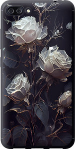 Чехол на Asus ZenFone 4 Max ZC554KL Розы 2 5550u-1035 (Черный)