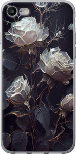 Чехол на iPhone 8 Розы 2 5550t-1031 (Черный) для iPhone 8 (4.7")