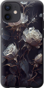 Чохол на iPhone 12 Mini Рози 2 5550t-2071 (Чорний)