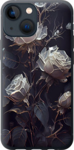 Чохол на iPhone 13 Mini Рози 2 5550t-2373 (Чорний)