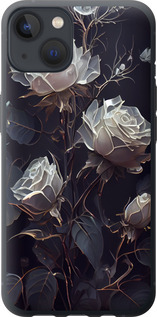 Чехол на iPhone 13 Розы 2 5550u-2374 (Черный)