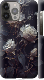 Чехол на iPhone 13 Pro Max Розы 2 5550m-2371 (Черный)