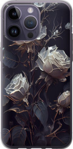Чохол на iPhone 14 Pro Max Рози 2 5550u-2667 (Чорний)