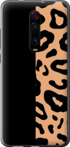Чехол на Xiaomi Mi 9T Pro Пятна леопарда 4269t-1698 (Оранжевый)