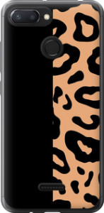 Чехол на Xiaomi Redmi 6 Пятна леопарда 4269u-1521 (Оранжевый)