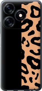 Чехол на Tecno Spark 10C Пятна леопарда 4269u-3116 (Оранжевый)