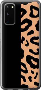 Чехол на Samsung Galaxy S20 Пятна леопарда 4269u-1824 (Оранжевый)