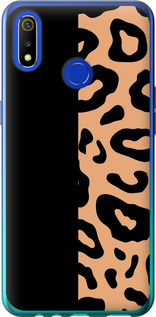 Чохол на Realme 3 Пятна леопарда 4269u-1869 (Оранжевий)