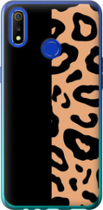 Чохол на Realme 3 Пятна леопарда 4269u-1869 (Оранжевий)