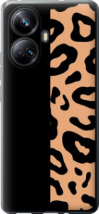 Чехол на Realme 10 Pro Plus Пятна леопарда 4269u-2944 (Оранжевый)