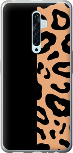 Чехол на Oppo Reno 2Z Пятна леопарда 4269u-1867 (Оранжевый)