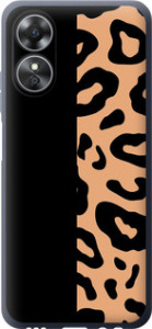 Чохол на Oppo A17 Пятна леопарда 4269u-2954 (Оранжевий)