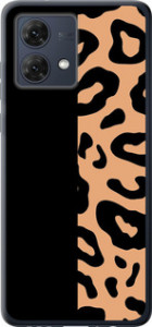 Чехол на Motorola Moto G84 Пятна леопарда 4269u-3344 (Оранжевый)