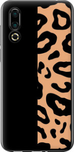 Чехол на Meizu 16S Пятна леопарда 4269u-1701 (Оранжевый)