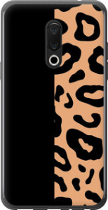Чехол на Meizu 15 Пятна леопарда 4269u-1472 (Оранжевый)