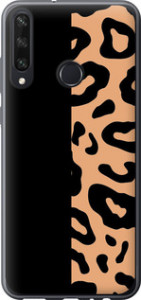 Чехол на Huawei Y6p Пятна леопарда 4269u-1952 (Оранжевый)