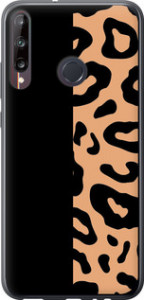 Чехол на Huawei P40 Lite E Пятна леопарда 4269u-1875 (Оранжевый) для Huawei Y7p