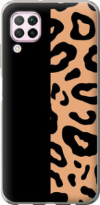 Чохол на Huawei P40 Lite Пятна леопарда 4269t-1887 (Оранжевий)