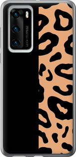 Чохол на Huawei P40 Пятна леопарда 4269u-1840 (Оранжевий)