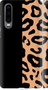 Чехол на Huawei P30 Пятна леопарда 4269m-1622 (Оранжевый)