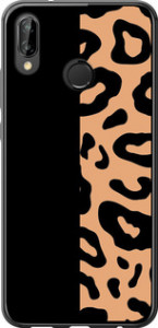 Чехол на Huawei P20 Lite Пятна леопарда 4269t-1410 (Оранжевый)
