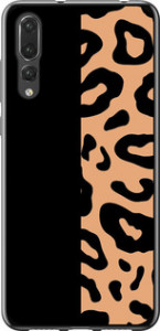 Чохол на Huawei P20 Pro Пятна леопарда 4269t-1470 (Оранжевий)