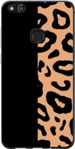Чехол на Huawei P10 Lite Пятна леопарда 4269u-896 (Оранжевый)