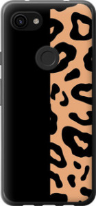 Чехол на Google Pixel 3a XL Пятна леопарда 4269t-1713 (Оранжевый)