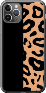 Чехол на iPhone 11 Pro Пятна леопарда 4269u-1788 (Оранжевый)