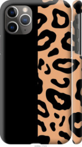 Чехол на iPhone 11 Pro Max Пятна леопарда 4269c-1723 (Оранжевый)