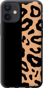 Чохол на iPhone 12 Mini Пятна леопарда 4269t-2071 (Оранжевий)