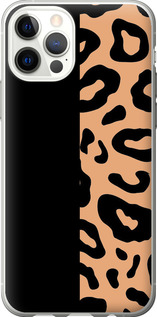 Чехол на iPhone 12 Pro Пятна леопарда 4269t-2052 (Оранжевый)
