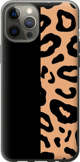Чехол на iPhone 12 Pro Max Пятна леопарда 4269u-2054 (Оранжевый)