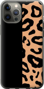 Чехол на iPhone 12 Pro Max Пятна леопарда 4269u-2054 (Оранжевый)