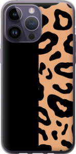 Чохол на iPhone 14 Pro Max Плями леопарда 4269u-2667 (Оранжевий)