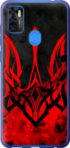 Чехол на ZTE Blade A7S 2020 Герб Украины v2 5312u-2454 (Красный)