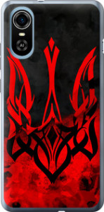 Чехол на ZTE Blade A31 Plus Герб Украины v2 5312u-2637 (Красный)