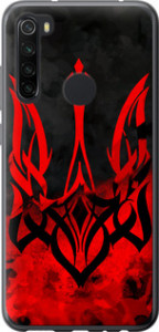 Чехол на Xiaomi Redmi Note 8 Герб Украины v2 5312u-1787 (Красный)