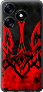 Чехол на Tecno Spark 10C Герб Украины v2 5312u-3116 (Красный)