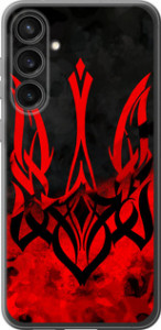 Чехол на Samsung Galaxy S23 FE Герб України v2 5312u-3136 (Червоний)