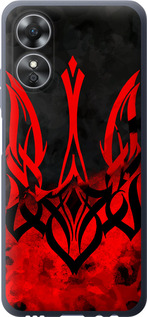 Чехол на Oppo A17 Герб Украины v2 5312u-2954 (Красный)