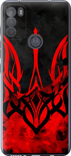 Чехол на Motorola G50 Герб Украины v2 5312u-2354 (Красный)