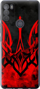 Чехол на Motorola G50 Герб Украины v2 5312u-2354 (Красный)