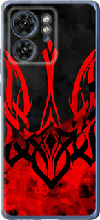 Чехол на Motorola Edge 40 Герб Украины v2 5312u-3335 (Красный)