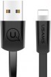 Дата кабель USAMS US-SJ199 USB to Lightning 2A (1.2m) (Чорний)
