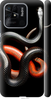 

Чехол Красно-черная змея на черном фоне для Xiaomi Redmi 10C 1685075
