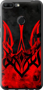Чехол на Huawei Honor 9 Lite Герб Украины v2 5312t-1359 (Красный)
