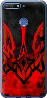 Чехол на Huawei Honor 7C Герб Украины v2 5312u-1411 (Красный)