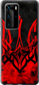 Чохол на Huawei P40 Pro Герб України v2 5312t-1839 (Червоний)